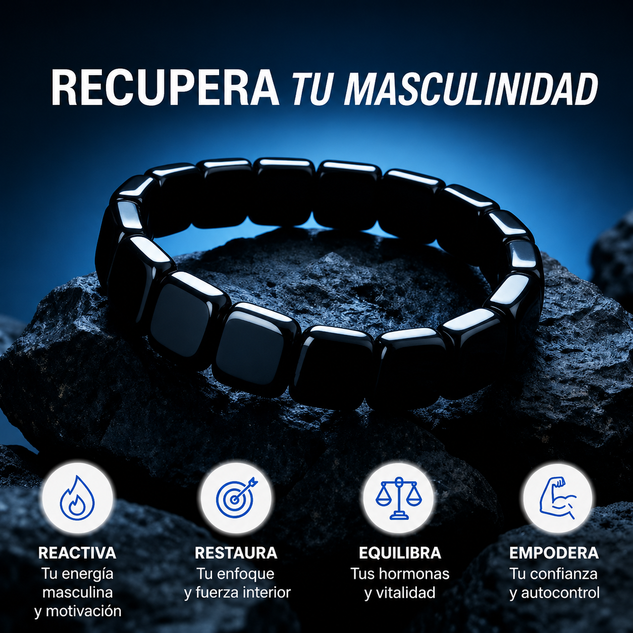 Pulsera Forte Hematita